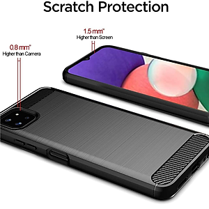 Ốp lưng chống sốc vân kim loại cho Samsung Galaxy A22 5G hiệu Likgus (chuẩn quân đội, chống va đập) - hàng nhập khẩu