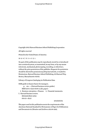 Sách Harvard Business Review Guide To Finance Basics For Managers