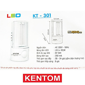 Đèn Sạc Khẩn Cấp Kentom KT301