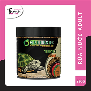 Thức ăn bò sát Rùa Nước nhãn GREENABC – Cung cấp protein, canxi, lipid giúp tăng kích thước, mai cứng - Hộp 50g và 230g