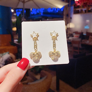 Bông tai con gấu xinh - bông tai xinh - bông tai phong cách hàn quốc