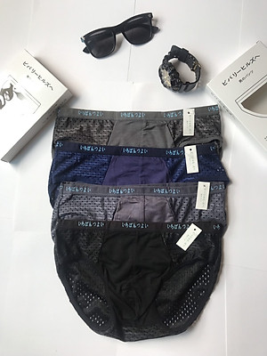 Bộ 4 quần lót nam tam giác thông hơi 