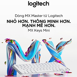Bàn phím không dây Bluetooth Logitech MX Keys Mini - Hàng Chính Hãng