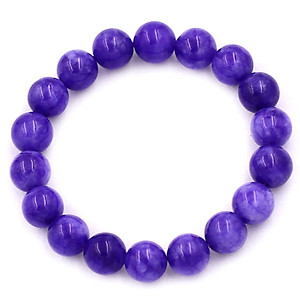 Vòng chuỗi đeo tay Đá Vân Rồng Tím 10 ly 17 hạt - hợp mệnh Hỏa, mệnh Thổ