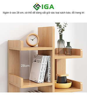 Giá Sách Hình Cây Có Hộc Đựng Đồ Phong Cách Nordic Thương Hiệu IGA - GP171