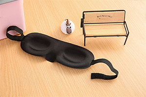 Bộ Bịt Mắt Ngủ 3D Tặng Kèm Bịt Tai Chống Ồn Màu Ngẫu Nhiên