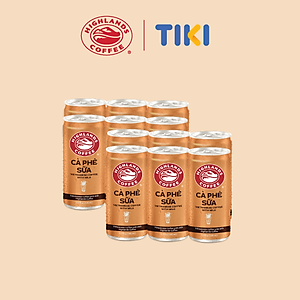 Thùng 24 lon cà phê sữa Highlands Coffee 185ml