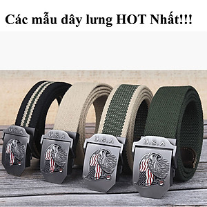 Thắt Lưng Nam Vải Bố U729 US ARMY,Dây Nịt Vải Dù Bền Chắc, Khóa Hợp Kim Siêu Bền Cao Cấp -HÀNG CHÍNH HÃNG