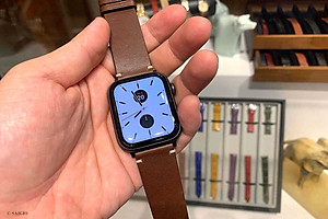 Dây Đeo Apple Watch 49mm 46mm 45mm 44mm 42mm, Chất Liệu Da Bò Cao Cấp, Phong Cách Vintage Hoài Cổ, Tương Thích Các Phiên Bản Series Ultra2/Ultra/SE2/SE/10/9/8/7/6/5/4/3/2/1