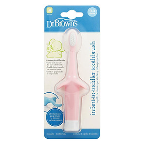 Bàn Chải Đánh Răng Hình Con Voi Dr.Brown's HG013 - Hồng