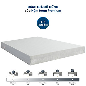 Nệ̣m Foam Premium Thuần Việt - Êm Ái, Thoáng Mát Tối Ưu - Bảo Hành 12 Năm