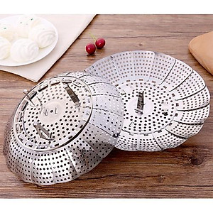 Vỉ hấp inox, Vỉ hấp xòe, Vỉ hấp gấp gọn đa năng lớn