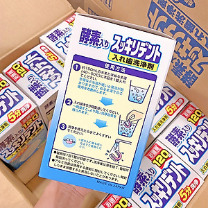 Hộp 120 viên vệ sinh khay niềng răng trong suốt, răng giả Nhật Bản