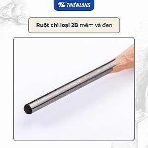 Combo 5 Bút chì gỗ Thiên Long GP-018- Độ cứng 2B