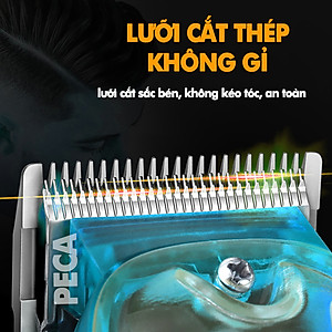 Tông đơ cắt tóc chuyên nghiệp KEMEI KM-2709PG điều chỉnh 2 mức tốc độ, sử dụng sạc USB sạc nhanh pin trâu 3h, có màn hình LCD hiển thị tăng đơ cắt tóc trẻ em và người lớn dùng cho gia đình, salon tiệm tóc barber - Hãng phân phối chính thức