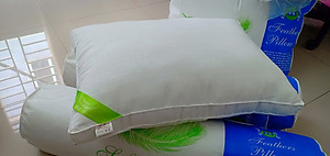 1 Gối Lông Vũ Microfiber Sài Gòn 47x67cm - tặng kèm túi xách sang trọng