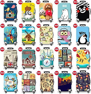 Túi bọc bảo vệ vali -Áo vỏ bọc vali - Gấu Nâu H108