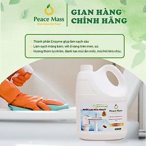 Nước Cọ Rửa Toilet Peace Mass Tinh dầu Quế Can 3.6 Lít