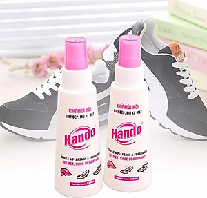 Combo 2 Chai xịt Khử Mùi Hôi Giầy Dép Mũ Bảo Hiểm Hando 120ml