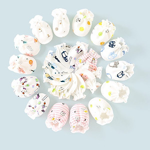 Set bao tay và bao chân bo chun cho bé sơ sinh từ 0 - 6 tháng tuổi, nhiều họa tiết xinh yêu