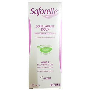 Dung Dịch Vệ Sinh SAFORELLE Gentle Cleansing Care (100ml) + Tặng 1 Móc Khóa Nhựa 2 Mặt
