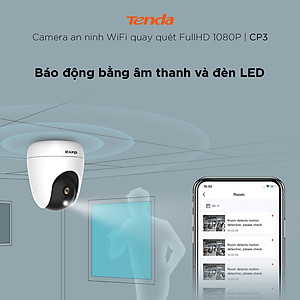 Camera IP Wifi Tenda CP3 Full HD 1080P 360° - Hàng Chính Hãng