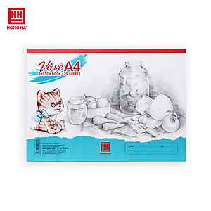 Vở vẽ A4 Hồng Hà định lượng 100gms, độ trắng cao - 4901