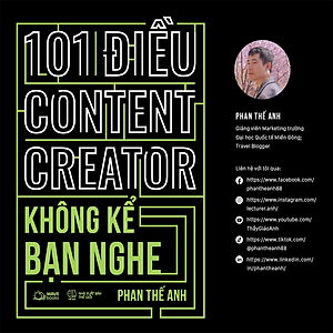 Sách 101 ĐIỀU CONTENT CREATOR KHÔNG KỂ BẠN NGHE