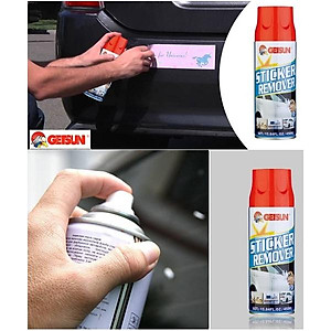 Chai xịt vệ sinh tẩy keo băng dính nhựa đường cho ô tô xe máy Getsun 450ml (Trắng)