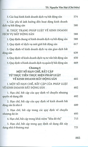 Pháp luật về kinh doanh bất động sản (Sách chuyên khảo)
