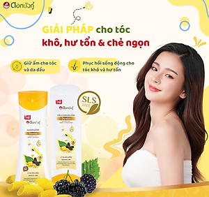 Dầu gội thảo dược Dokbuaku Golden Silk (Tơ Tằm Vàng) Phục Hồi Mái Tóc Khô và Hư Tổn - 420ml