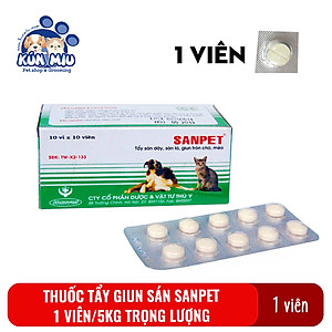 Tẩy Giun Chó Mèo Hanvet Sanpet