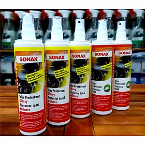Nhũ Dịch Làm Sạch Và Bảo Quản Nhựa Trong, Ngoài Xe SONAX Trim Protectant high gloss finish (sprayer) 380041 (300 ml)