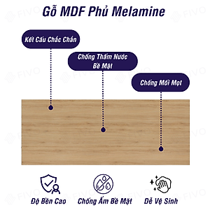 Kệ Gỗ Chống Ẩm Treo Tường Chữ J FIVO FB42 Thiết Kế Âm Tường, Đa Dạng Cách Trang Trí, Chịu Lực Tốt Giá Rẻ