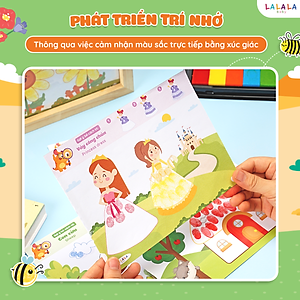 Bộ Tranh Tô Màu Vân Tay Cho Bé - Vân Tay Diệu Kỳ Finger Painting Kèm Màu Vân Tay - Lalala Baby