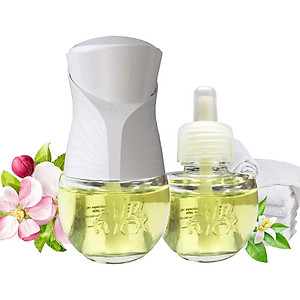 Bộ Tinh Dầu Cắm Điện Air Wick AWK2236 Linen in the Air 19ml (Hương hoa táo), sử dụng điện 220V