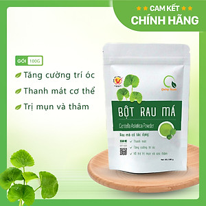[CHÍNH HÃNG] Bột Rau Má Sấy Lạnh Nguyên Chất Gói 100gr  - Mát gan, detox, giảm mụn, giảm cân, giải nhiệt cơ thể