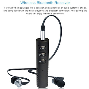 Bộ Chuyển Đổi Không Dây Bluetooth VSP-B09 Thiết Bị Chuyển Đổi Âm Thanh Có Dây Thành Không Dây Bluetooth Music V4.1 (Đen) - KHÔNG BAO GỒM TAI NGHE - Hàng Nhập Khẩu