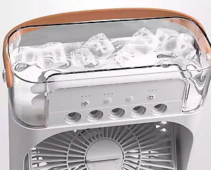 Quạt Hơi Nước Để Bàn Mini Có Đèn LeD 3 Tốc Độ Gió