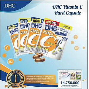 Viên Uống Vitamin C DHC Nhật Bản Làm Đẹp Da, Trắng Sáng Mờ Thâm, Thực Phẩm Chức Năng Tăng Cường Sức Đề Kháng