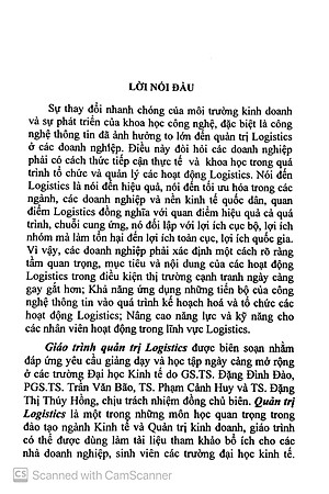 Giáo Trình Quản Trị Logistics (Dùng Cho Ngành kinh Tế Và Quản Trị Kinh Doanh) (Tái Bản 2023)