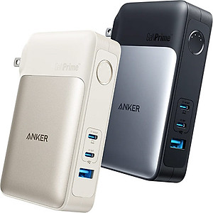 Sạc dự phòng kiêm cốc sạc Anker 733 GaNPrime PowerCore 2 in 1 1USB 2Type-C 65W 10000mAh A1651 - Hàng chính hãng