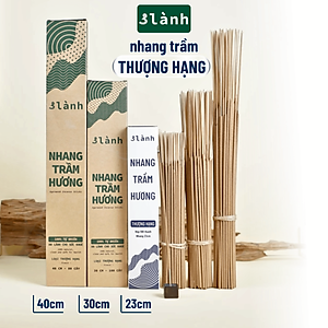 Nhang Trầm Hương Thượng Hạng 3 Lành Dài 23-30-40cm, Hộp 100-400gr Tự Nhiên 100% >15 Năm Trầm Thờ Cúng Thư Giãn Xông Nhà