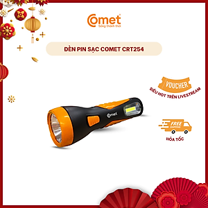 Đèn Pin Sạc Led COMET CRT254 2W đa năng nhựa ABS 2 chế độ sáng Pin sạc 400mAh lead-acid