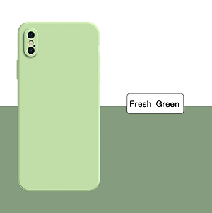 Ốp lưng silicon case cho iPhone Xs Max chống bám bẩn mặt lưng siêu mềm mịn, có gờ bảo vệ camera - hàng nhập khẩu