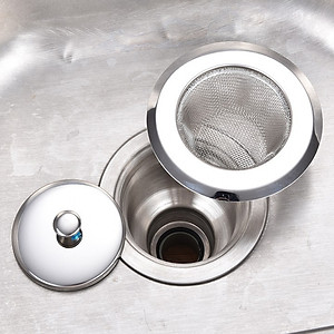 Lưới Lọc Rác, Lưới Inox Lọc Rác Bồn Rửa Chống Tắc Nghẽn Không Gỉ - Hàng Chính Hãng MINIIN Loại 1