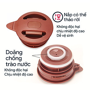 Bình Pha Trà Giữ Nhiệt, Phích Nước Nóng Lạnh 2GOOD B18 1.6 Lít - Bình Ủ Giữ Nhiệt Nóng Lạnh Suốt 24h