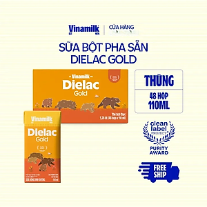 Thùng 48 Hộp Sữa Bột Pha Sẵn Vinamilk Dielac Alpha Gold IQ 110ml