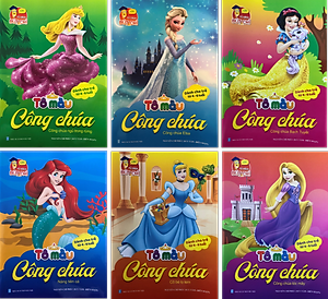 15 cuốn tô màu cho trẻ - Tô màu công chúa dễ thương - tô màu nhân vật hoạt hình - Tô màu siêu nhân - Tô chữ