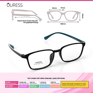 Gọng kính nhựa 68108 thời trang nam nữ siêu nhẹ siêu bền OURESS